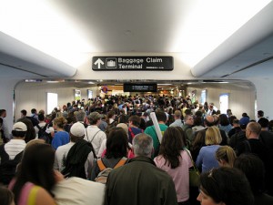 Crowded airport