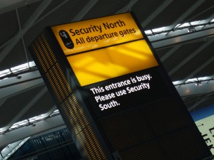 Security North sign