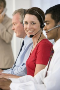 call center agent small