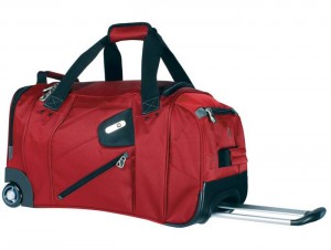 Rolling duffel bag