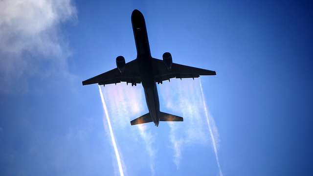 In flight