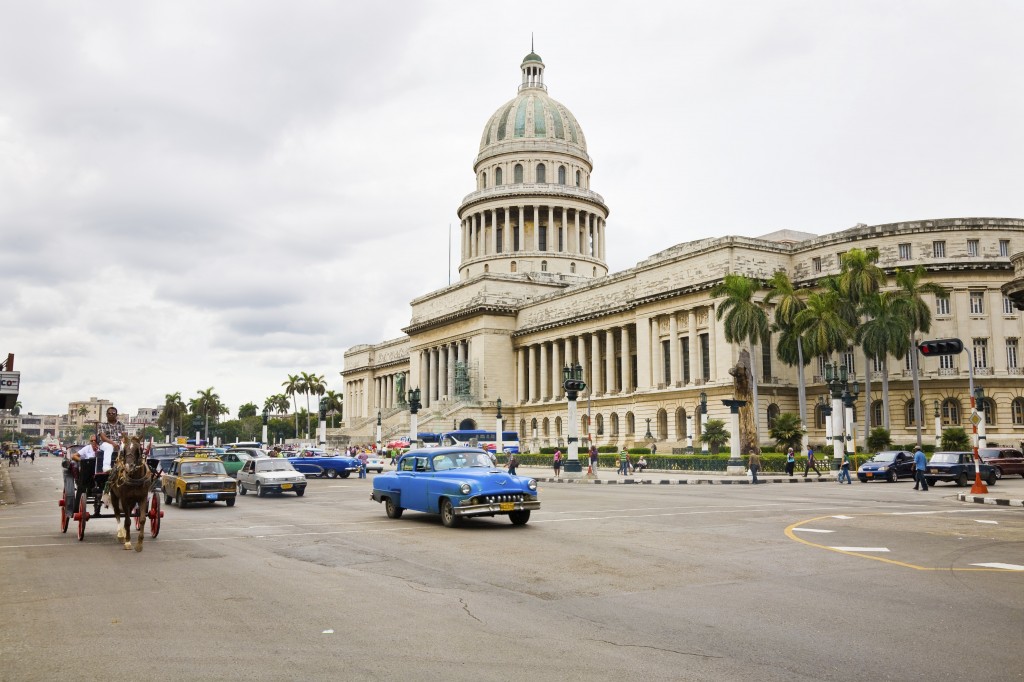 Traffic in Havana, Cuba